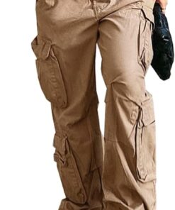 High Rise Baggy Straight Leg Pant